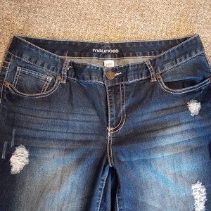 Women's size 18 reg plus size dark tone Maurice jean capris